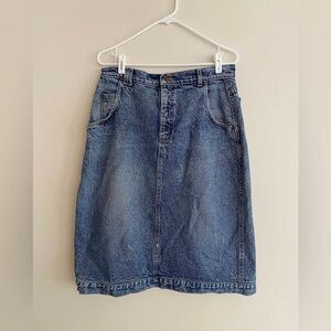 Lee Vintage Denim Midi Skirt